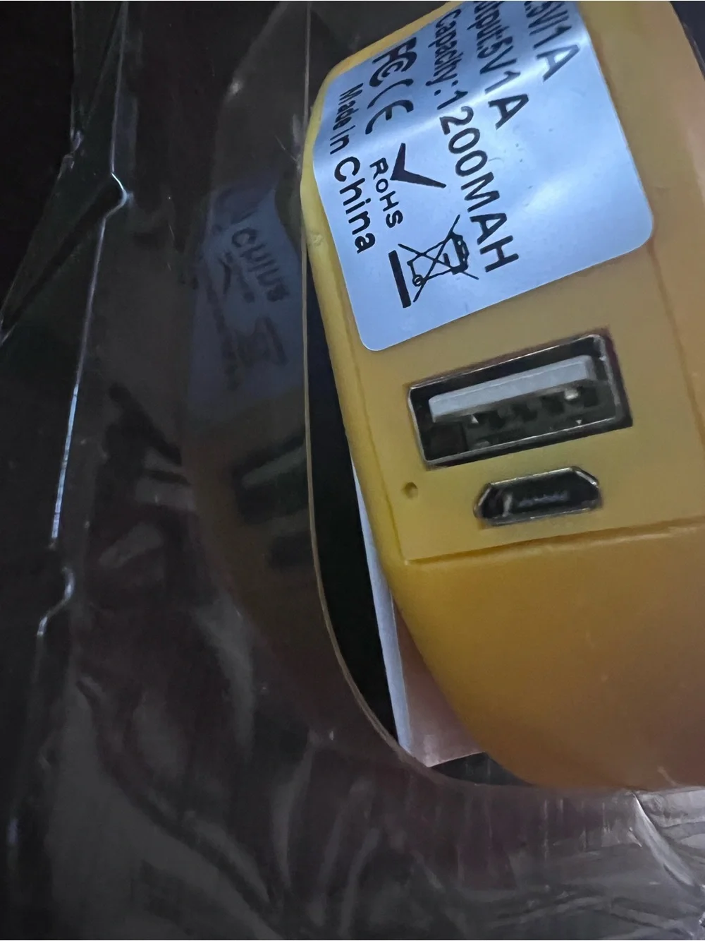 Yellow Kiss Emoji Power Bank Portable Charger